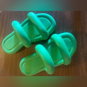 Puffy Green Slides